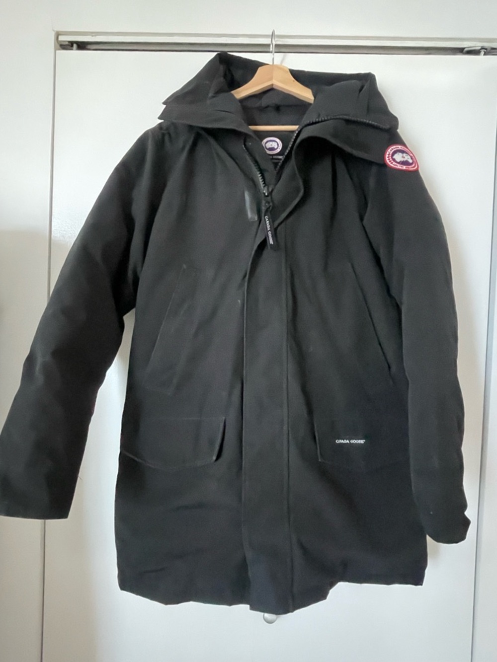 Canada Goose Black Men's Insulated Parka with Hood